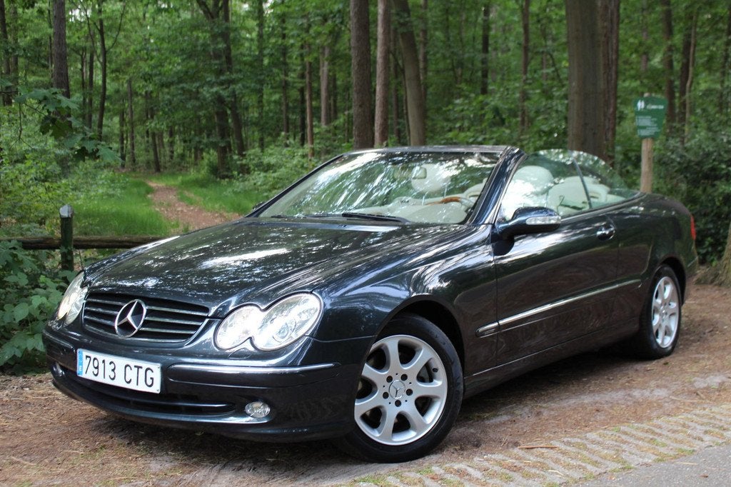 Mercedes-Benz CLK Cabrio 200 K. Elegance LEUKE ORIGINELE AUT, Voorwielaandrijving, Stof, Gebruikt, Cabriolet