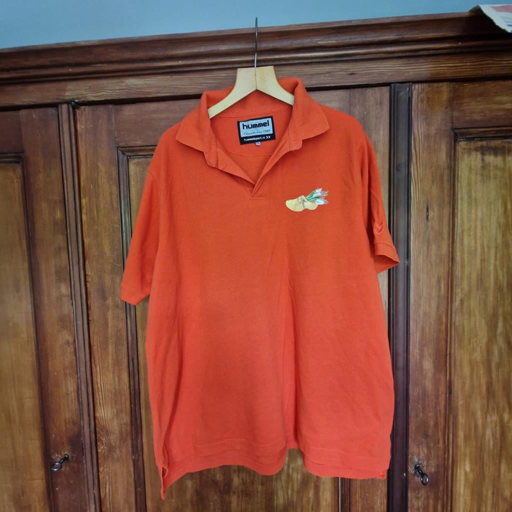 Oranje polo XXL, Ophalen of Verzenden, Zo goed als nieuw, Hummel, Overige maten