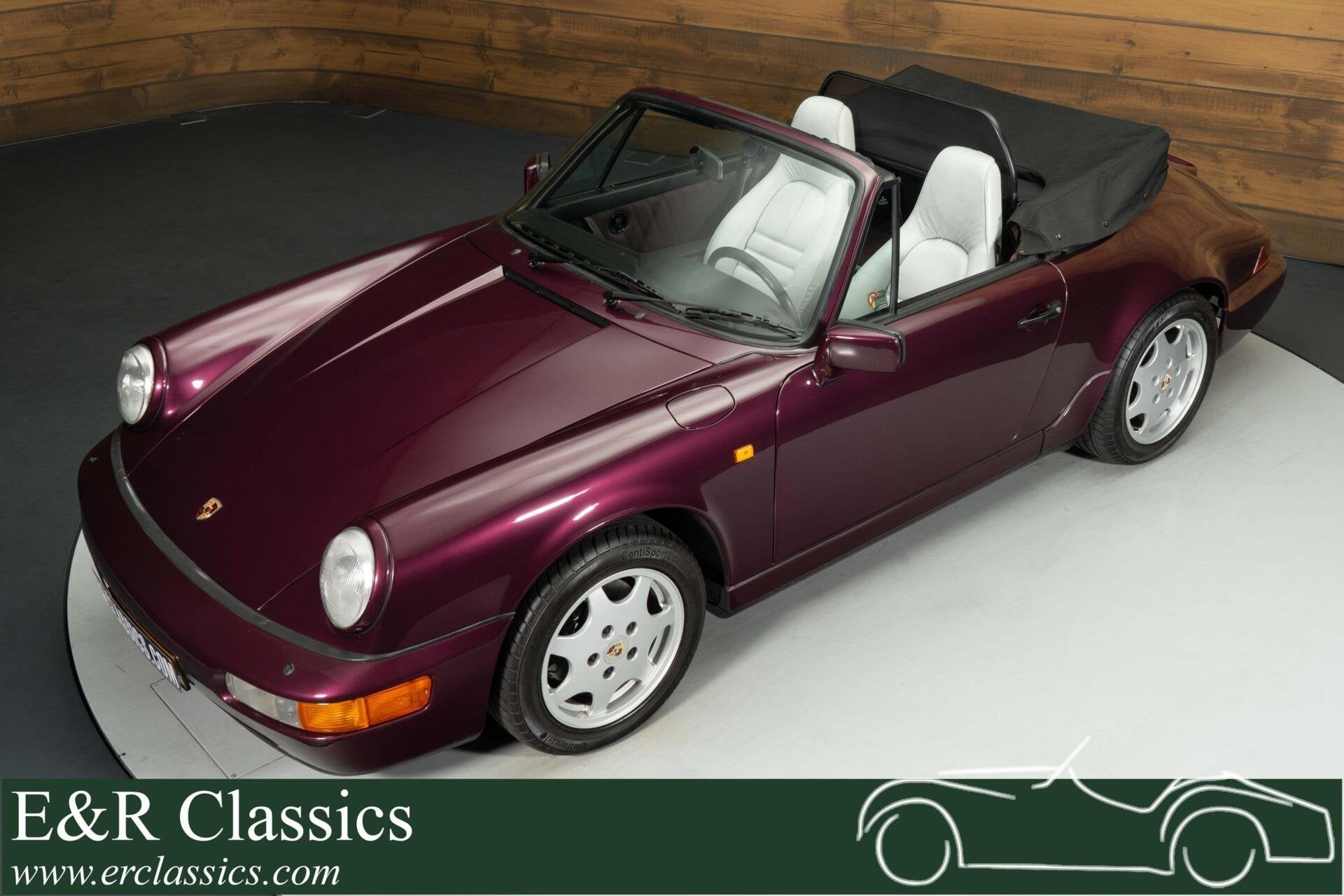 Porsche 911 Carrera 4 Cabriolet | 1990, Auto's, Oldtimers, Overige kleuren, Cabriolet, Leder, Vierwielaandrijving