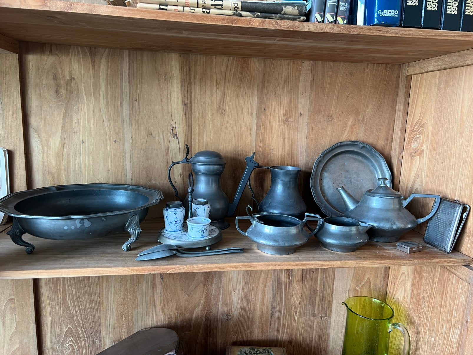 Collectie tinnen voorwerpen, Antiek en Kunst, Ophalen