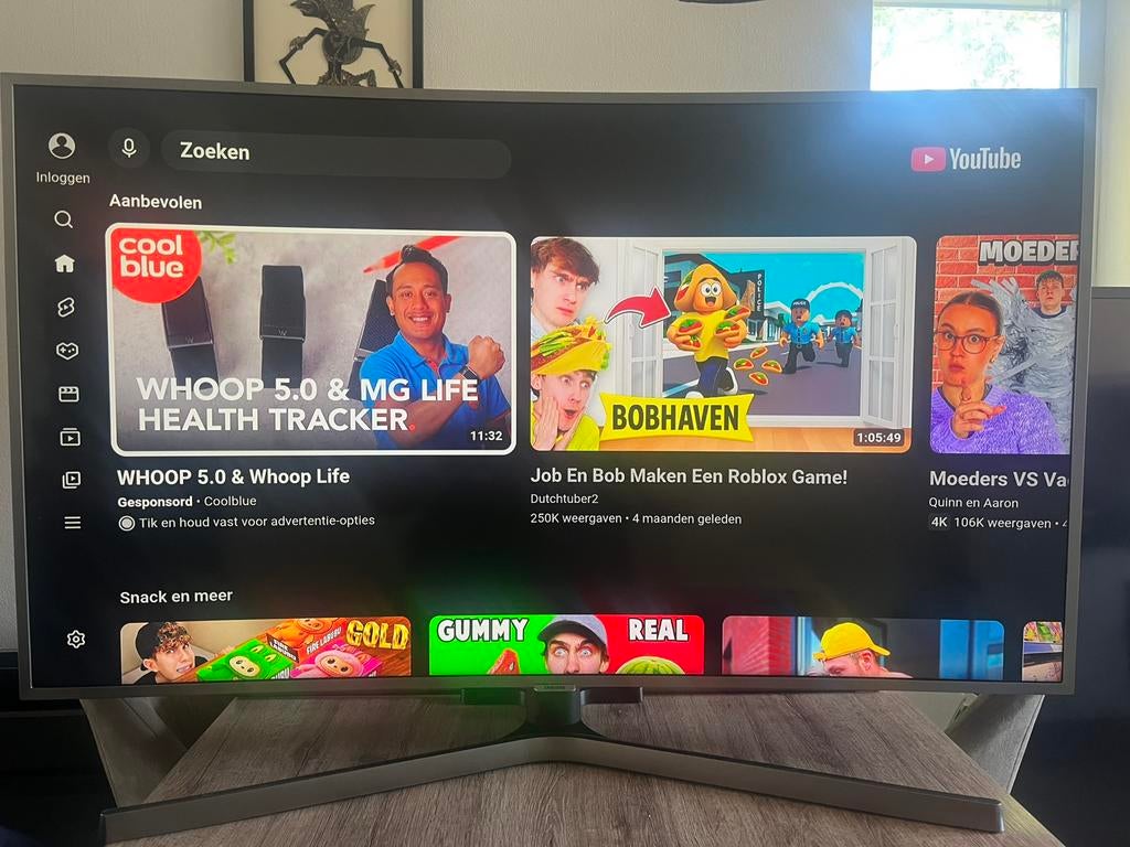 Samsung 49 inch 4K curved tv met garantie (UE49NU7670S), Audio, Tv en Foto, Televisies, Ophalen, LED, Zo goed als nieuw, 100 Hz