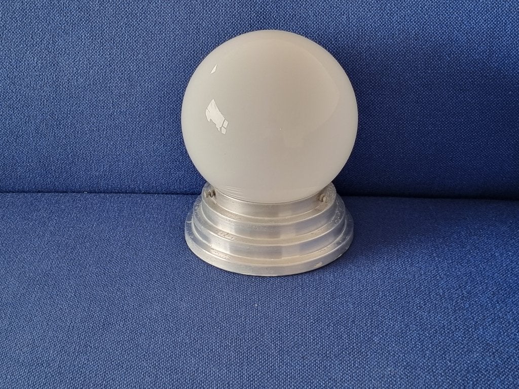 vooroorlogse plafondlamp., Ophalen of Verzenden, Wit, 20 cm, B22 (Bajonetsluiting)