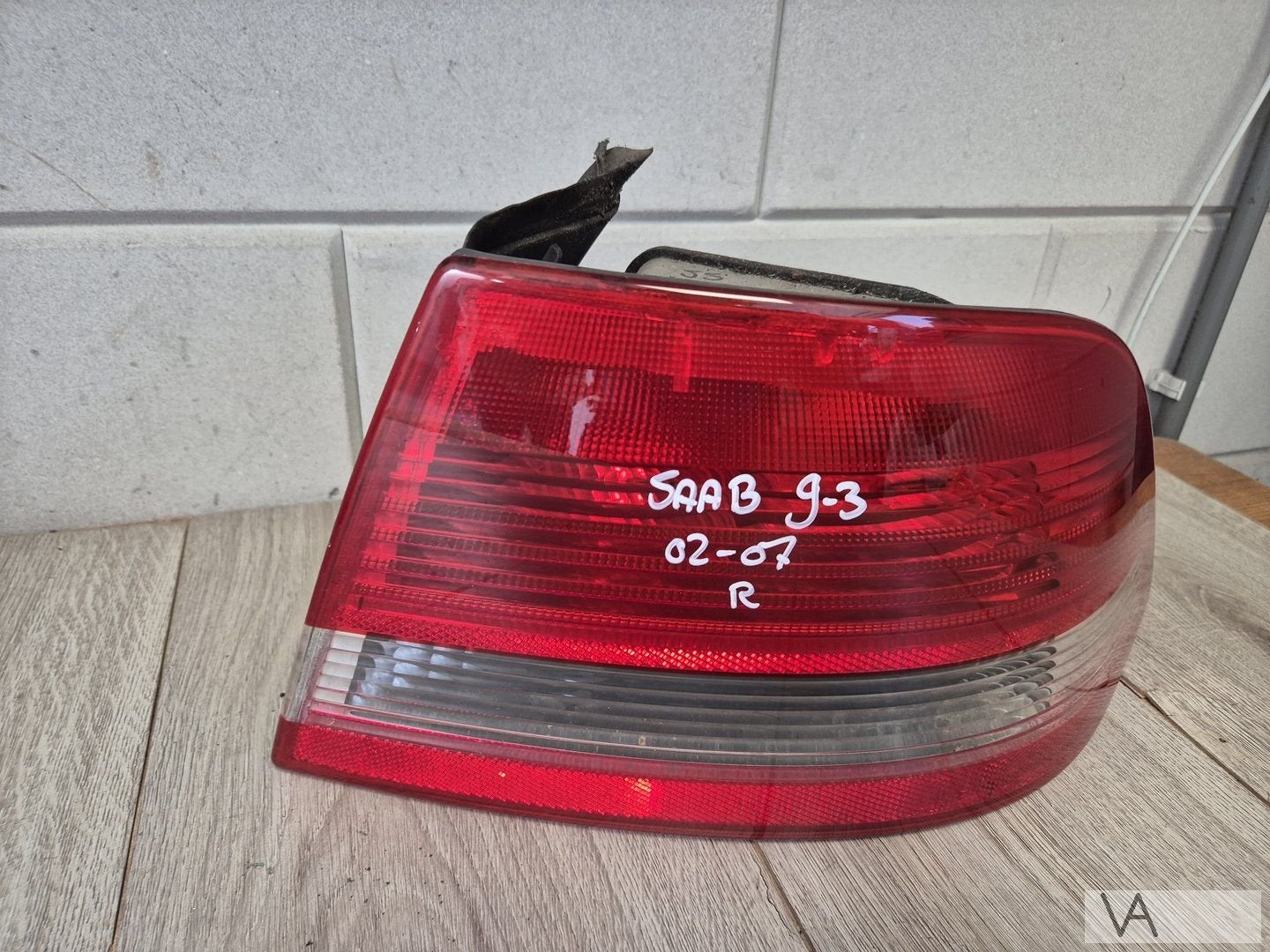 Saab 9-3 achterlicht rechts 2002 - 2006 gelijmd glaasje €75, Gebruikt, -, -, Ophalen of Verzenden
