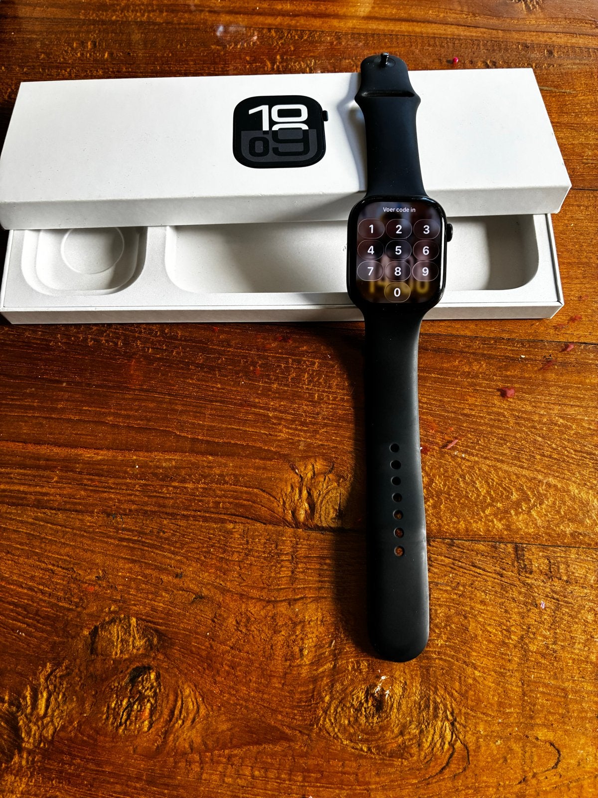 Apple Watch series 10 Zwart met screenprotector, Hartslag, Zwart, IOS, Ophalen of Verzenden