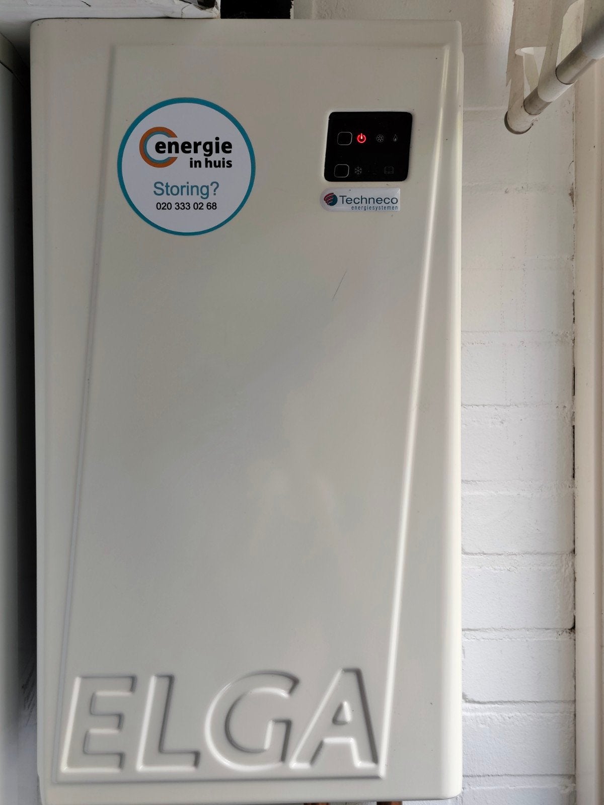 Techneci Elga  warmtepomp (buitenunit en binnenunit), Ophalen, 3 snelheden of meer, Wandairco, Gebruikt