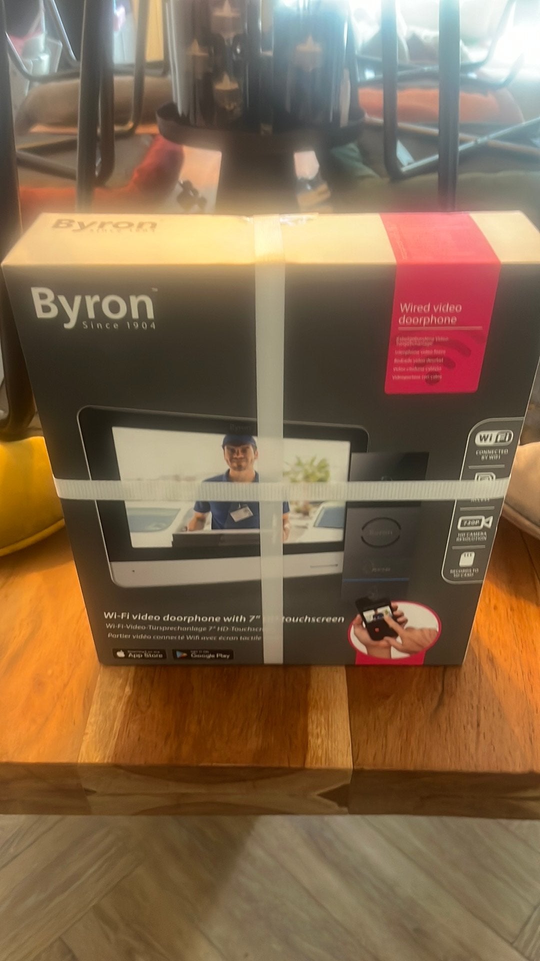 Byron wired video deurbel met 7 inch touchscreen, Ophalen of Verzenden, Nieuw