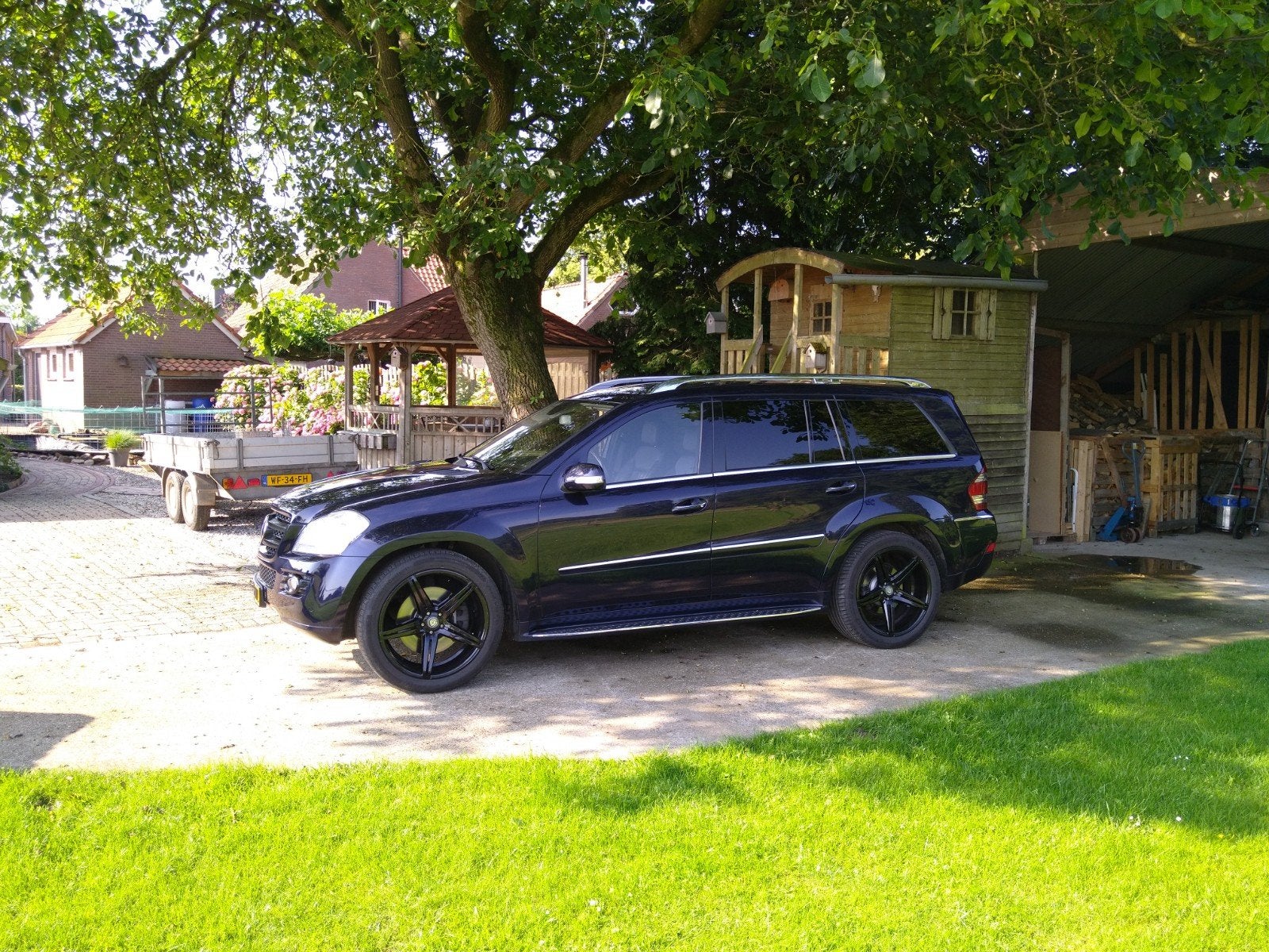 Zeer mooie Mercedes GL420 cdi 4-matic met 133.000 km !!, Auto's, Bestelauto's, Automaat, 4000 cc, Blauw, Diesel
