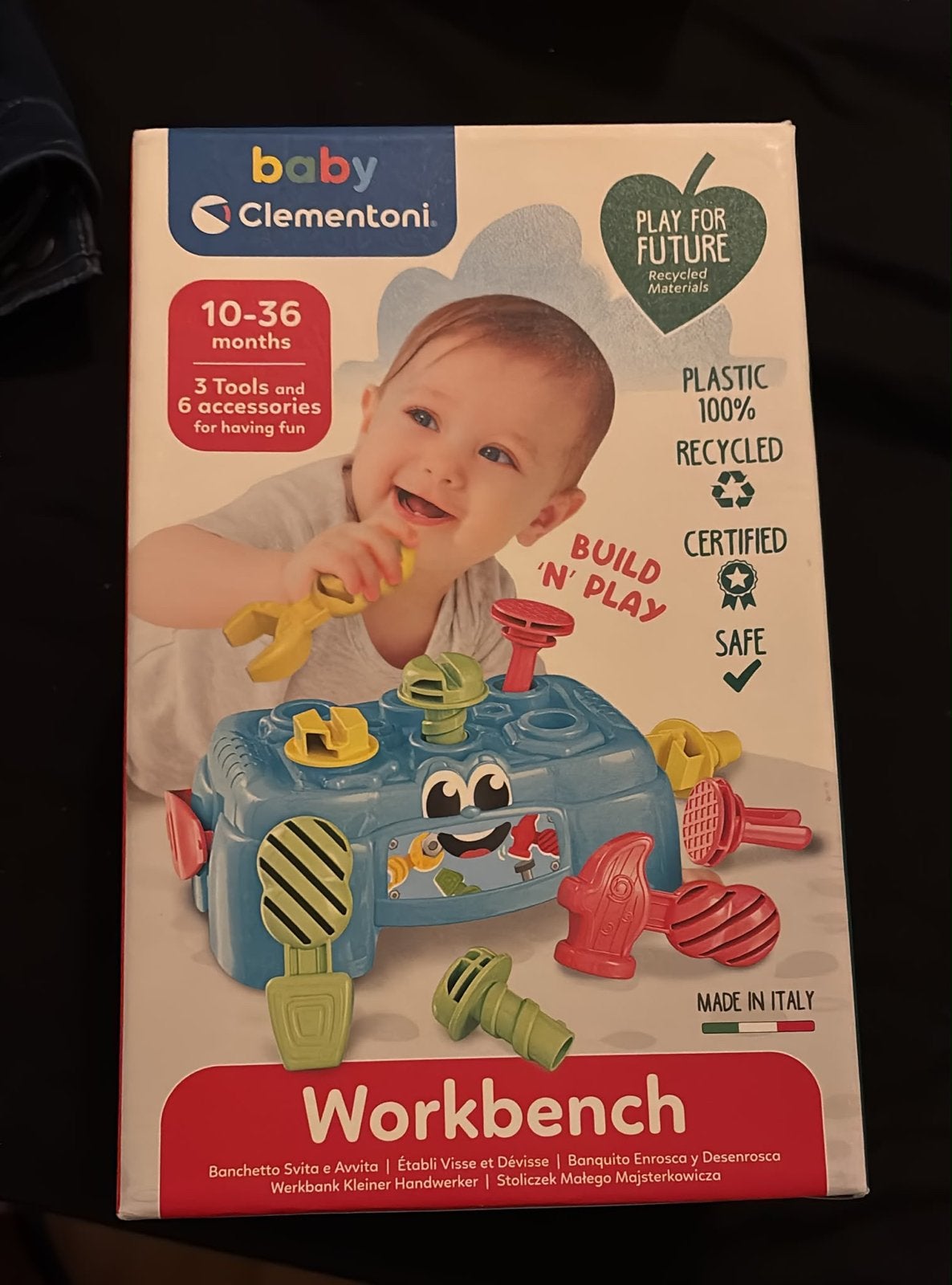 Baby Clementoni Werkbank - 100% gerecycled plastic, Ophalen of Verzenden, Nieuw, Overige typen