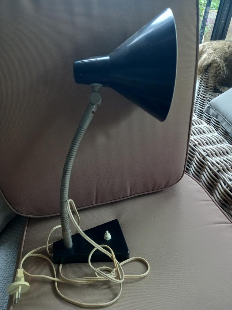 Vintage Hala Zeist bureaulamp met flexibele arm, Ophalen of Verzenden