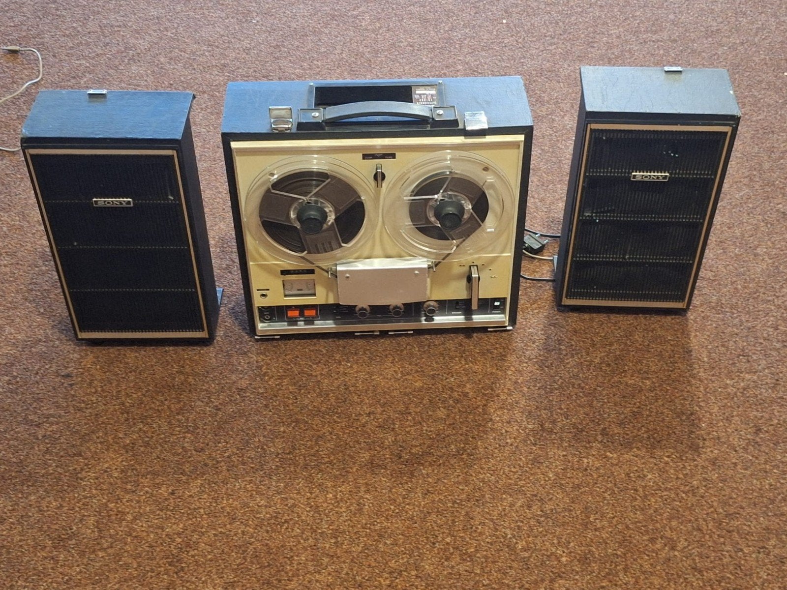Sony TC-252 Bandrecorder met luidsprekers, Audio, Tv en Foto, Bandrecorders, Ophalen of Verzenden, Bandrecorder