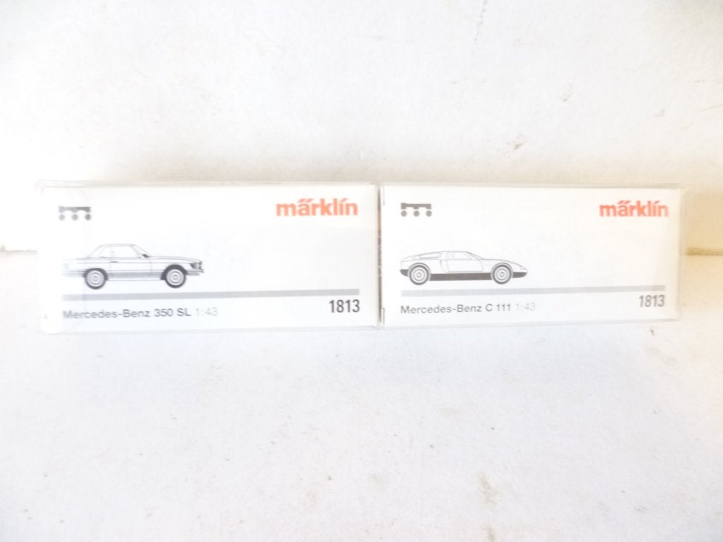 Märklin 1813 Dubbelpak Mercedes Benz 350 SL en Mercedes 1:43, Hobby en Vrije tijd, Modelauto's | 1:43, Nieuw, Auto, Overige merken