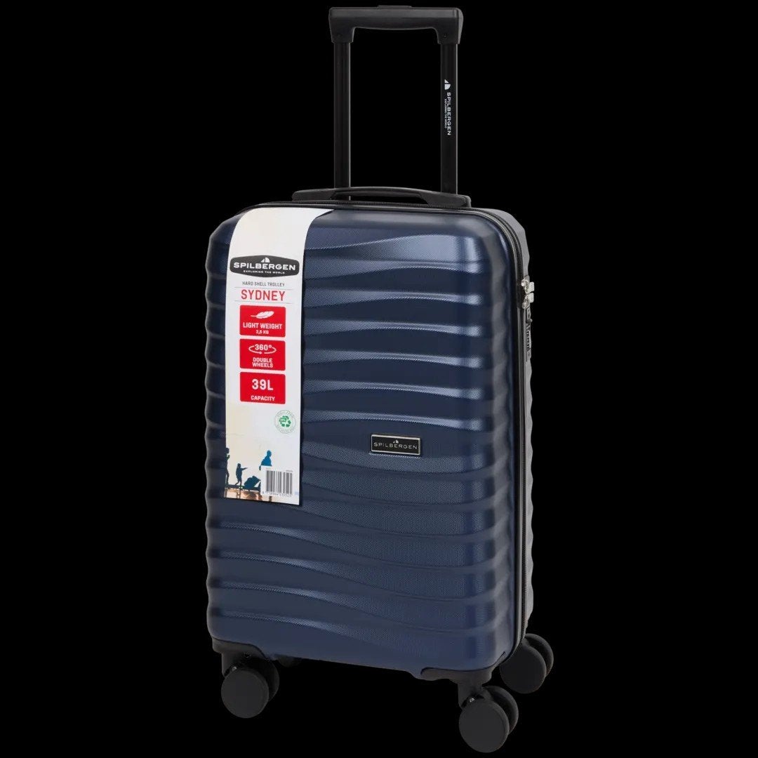 Spilbergen Sydney handbagagekoffer 39L blauw - z.g.a.n., Ophalen