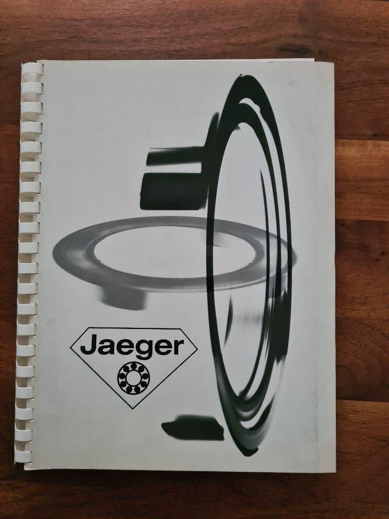 Jaeger.                   Rollenlager., Ophalen of Verzenden, Alpha, Gelezen, WO