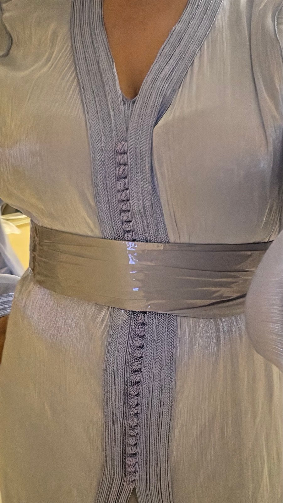 Babyblauwe organza Takchita, Ophalen of Verzenden, Nieuw, Blauw