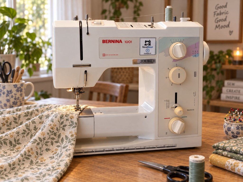 Bernina naaimachine 1001 – Naaikeur gecontroleerd – goed, Ophalen, Zo goed als nieuw, Lockmachine, Bernina