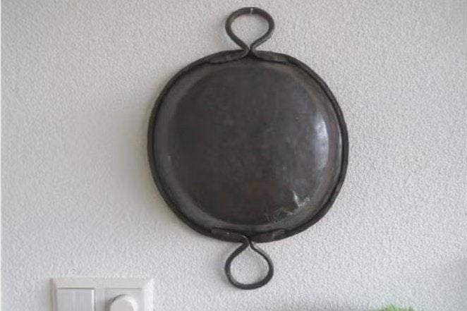 Antieke koperen pan 28 cm, Ophalen of Verzenden, Koper