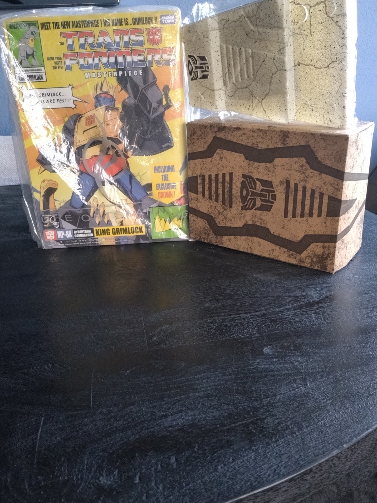 Masterpiece MP-8X Comic Edition - King Gridlock + Throne, G1, Ophalen, Zo goed als nieuw, Autobots