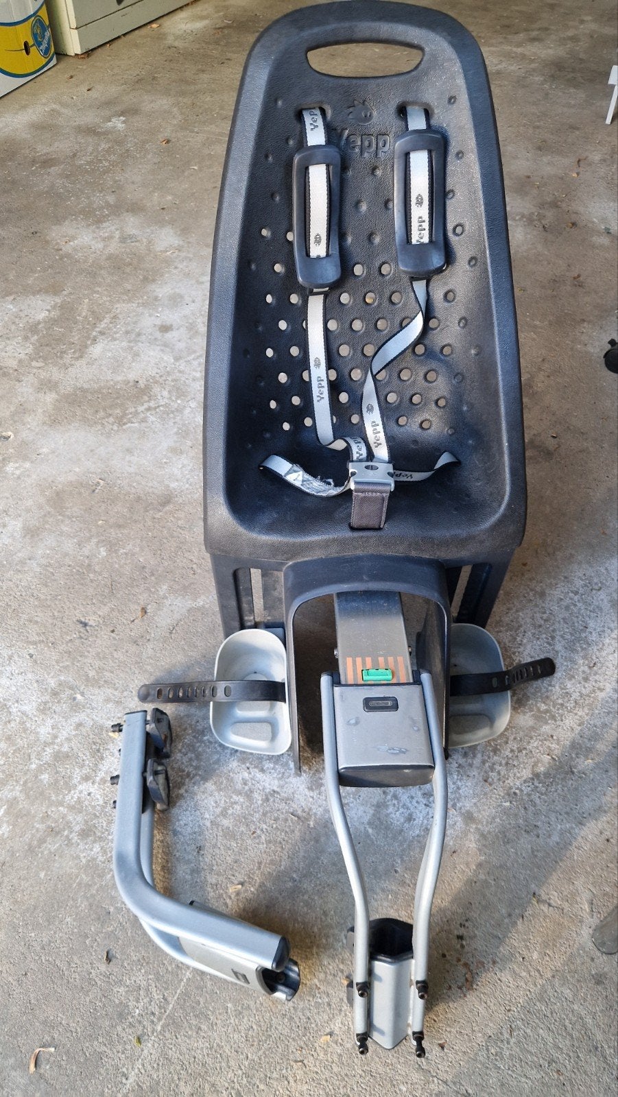 Yepp fietszitje achterop met framebevestiging, Ophalen, Achterzitje, Yepp (GMG), 9 t/m 36 kg