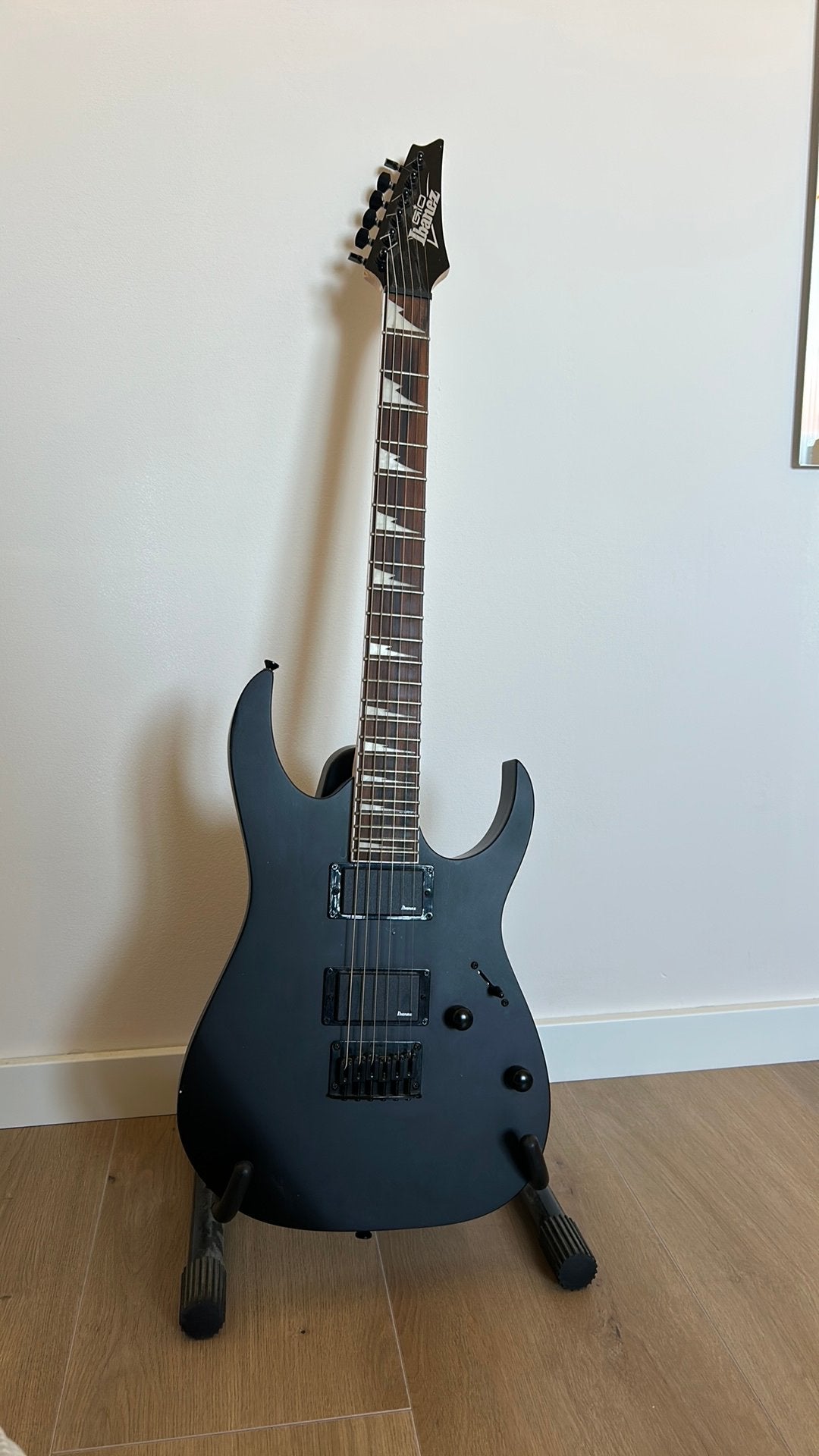 Ibanez Gio GRG121DX mat zwart, Ophalen, Zo goed als nieuw, Solid body, Ibanez