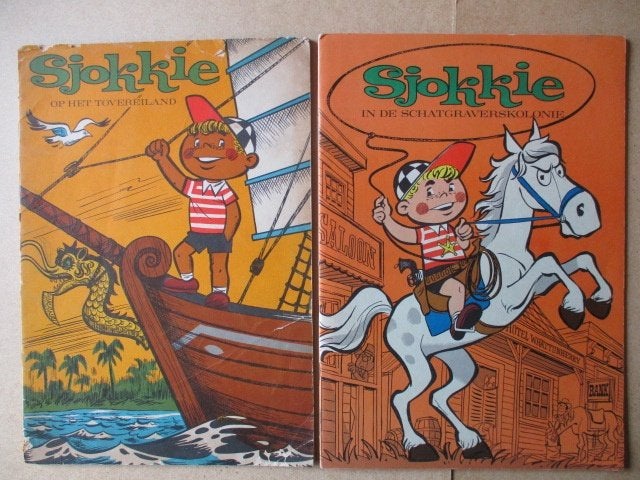 w0276 sjokkie 1 t/m 3, Meerdere stripboeken, Ophalen, Gelezen