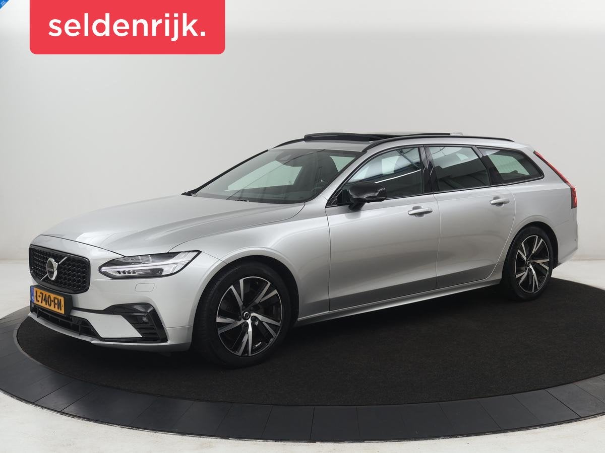 Volvo V90 2.0 B4 R-Design | Panoramadak | Leder | Stuur/stoe, Auto's, Euro 6, 4 cilinders, Origineel Nederlands, 1731 kg
