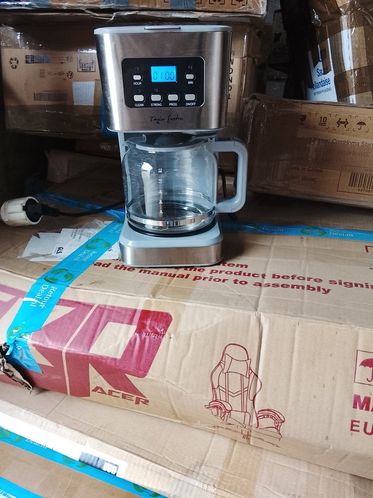 Taylor Swoden Koffiezetapparaat - Zo goed als nieuw, Taylor Swoden, Onbekend, Koffiemachine, Gemalen koffie