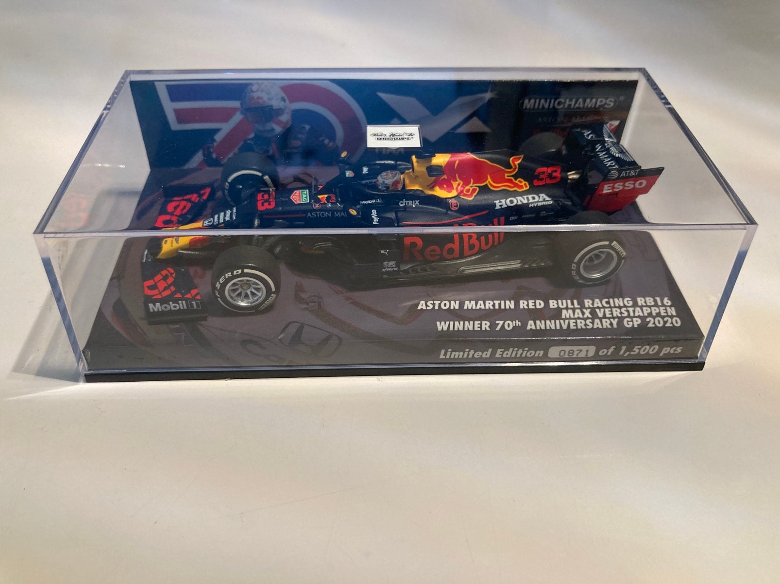 Max Verstappen rb16 winner 70th anniversary gp, Ophalen of Verzenden, Nieuw, Formule 1