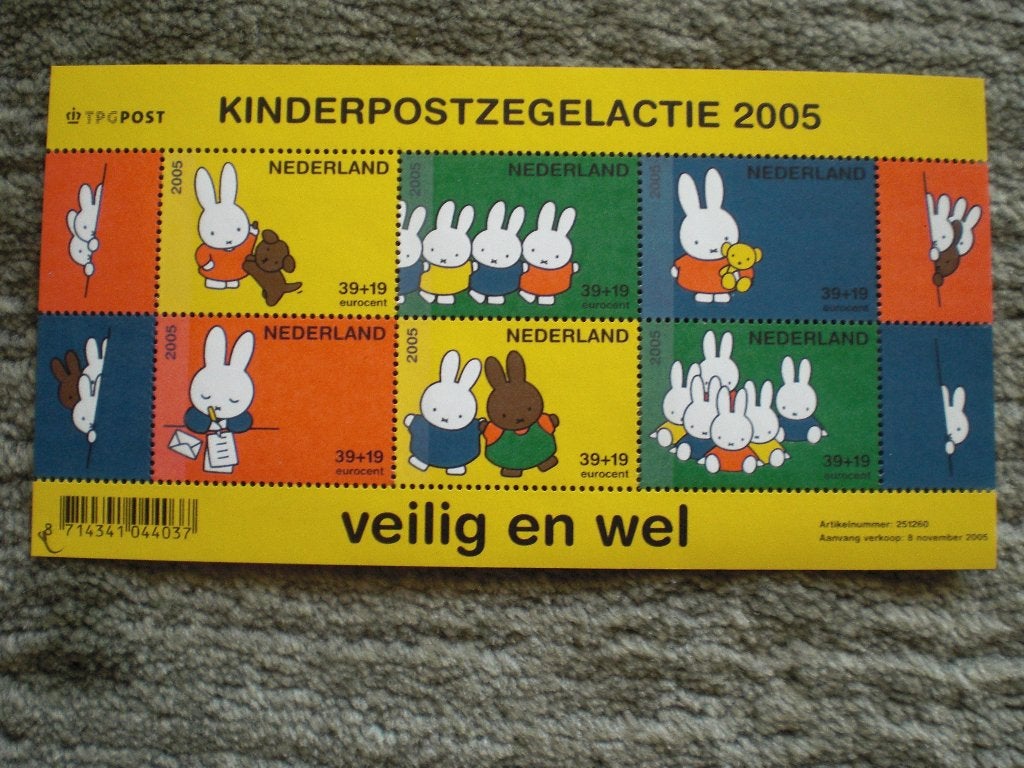 Velletje Kinderpostzegels 2005 Postfris, Ophalen of Verzenden, Na 1940, Postfris