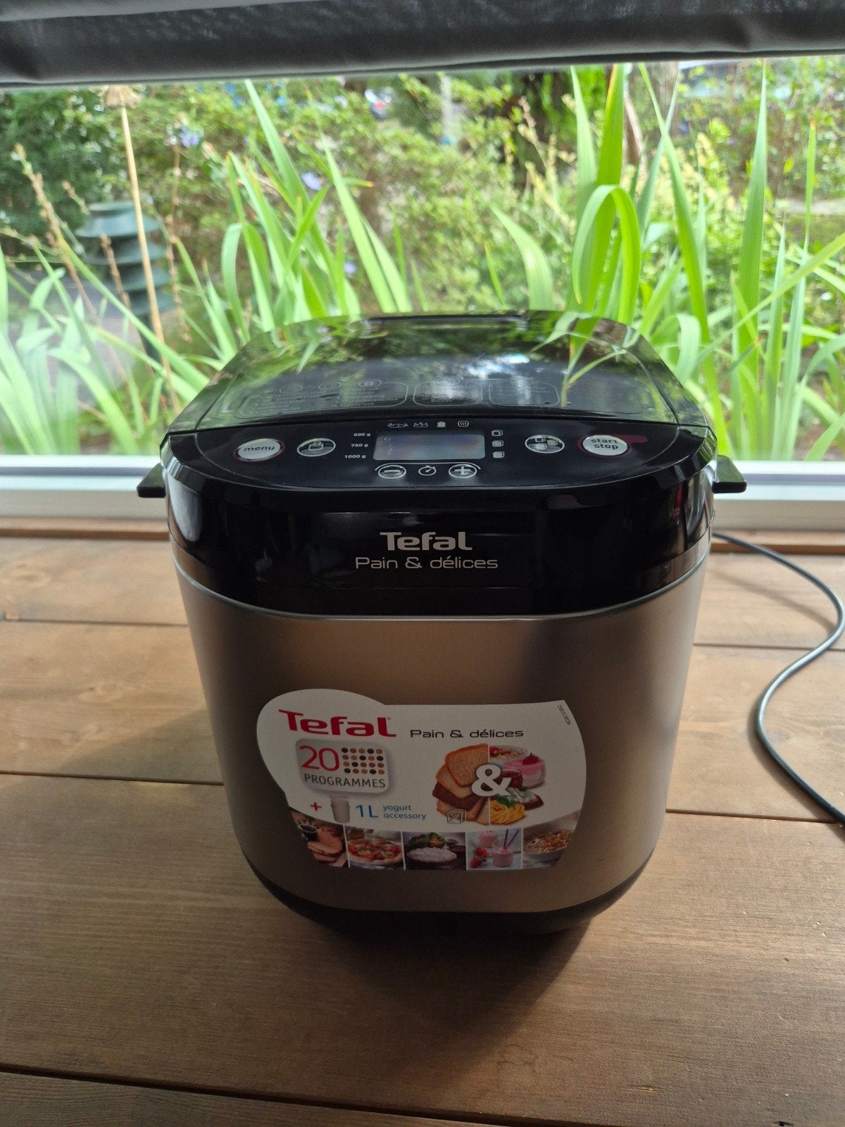 Broodbak machine Tefal, Meer dan 10 programma's, 800 tot 1200 gram deeg, Zo goed als nieuw, Ophalen