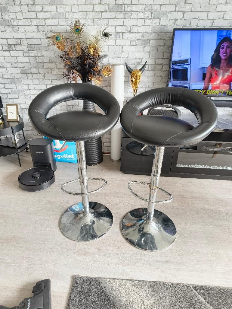 Bar stoelen, Ophalen, 60 tot 90 cm, Zo goed als nieuw, In hoogte verstelbaar