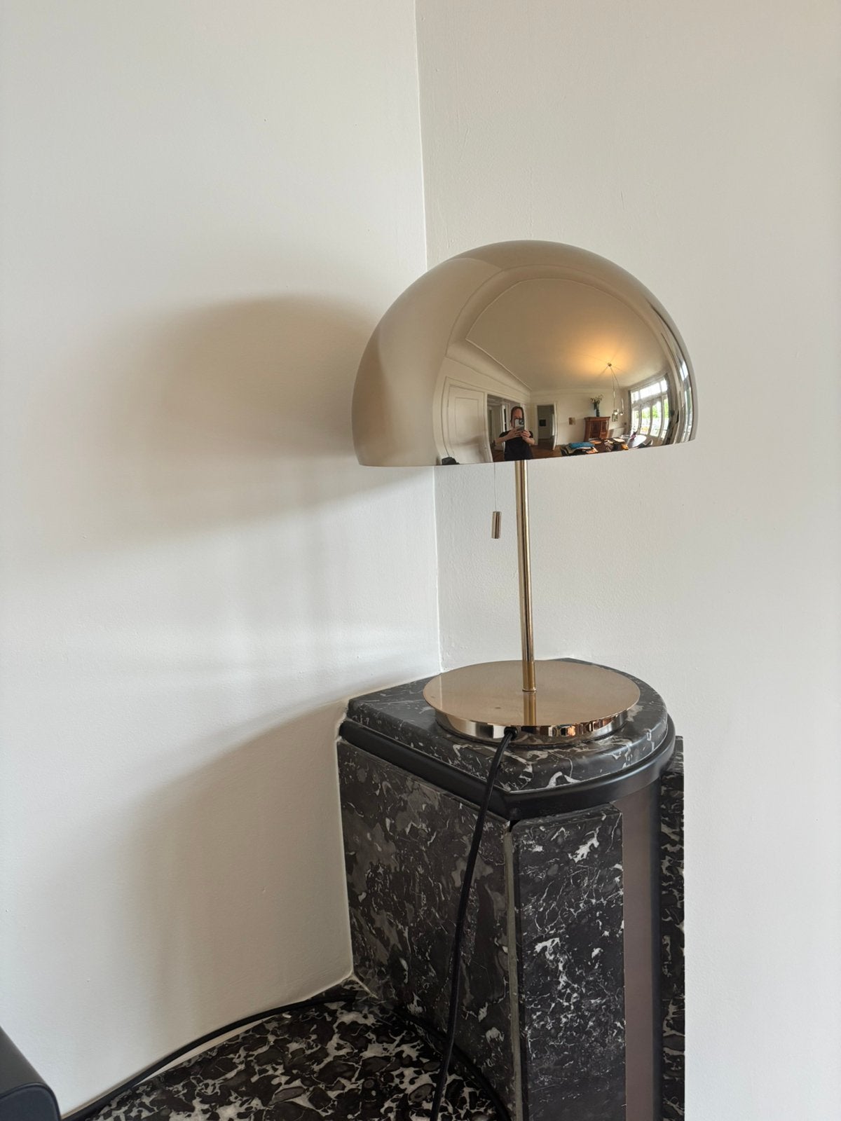 Bureaulamp rose/goud, Ophalen, Zo goed als nieuw, Retro, Minder dan 100 cm