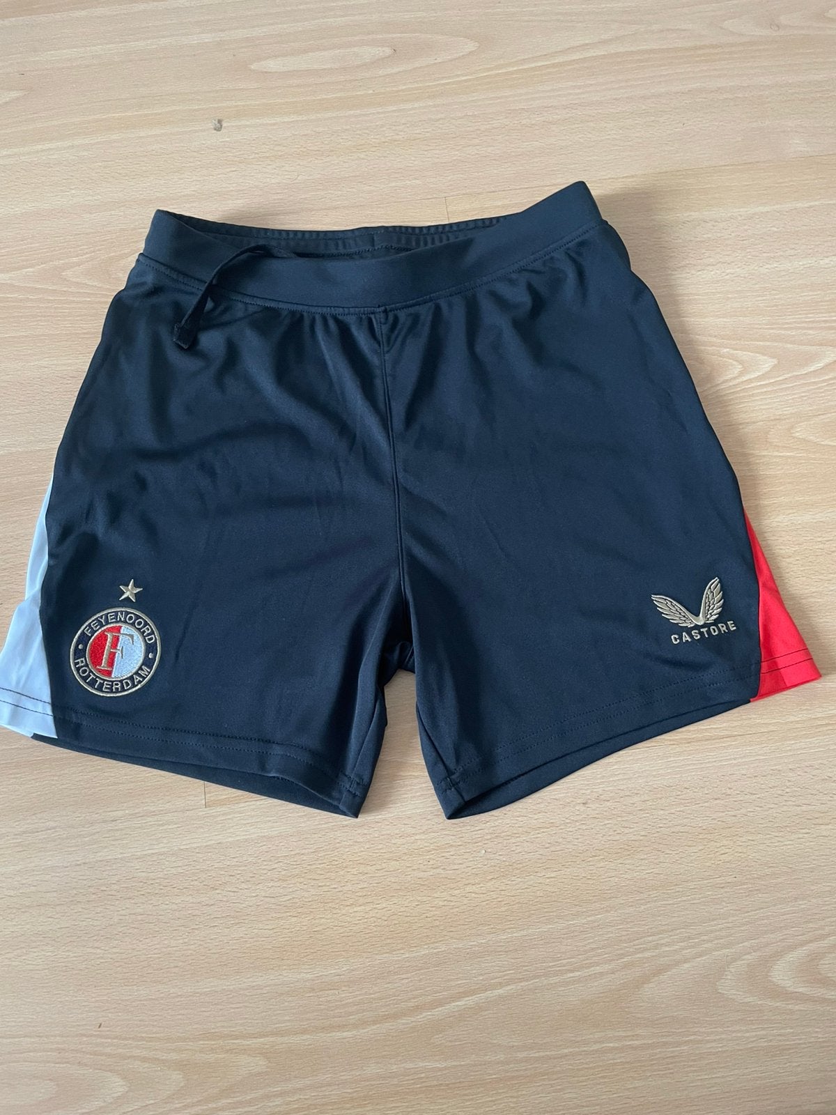 Feyenoord broek 158( 1x gedragen), Kleding | Heren, Sportkleding, Blauw, Overige maten, Ophalen of Verzenden, Zo goed als nieuw