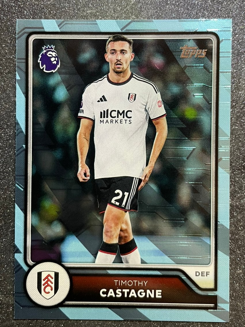Topps Flagship Premier League 26/27   BLUE VOLTAGE  CASTAGNE, Verzenden, Zo goed als nieuw, Plaatje