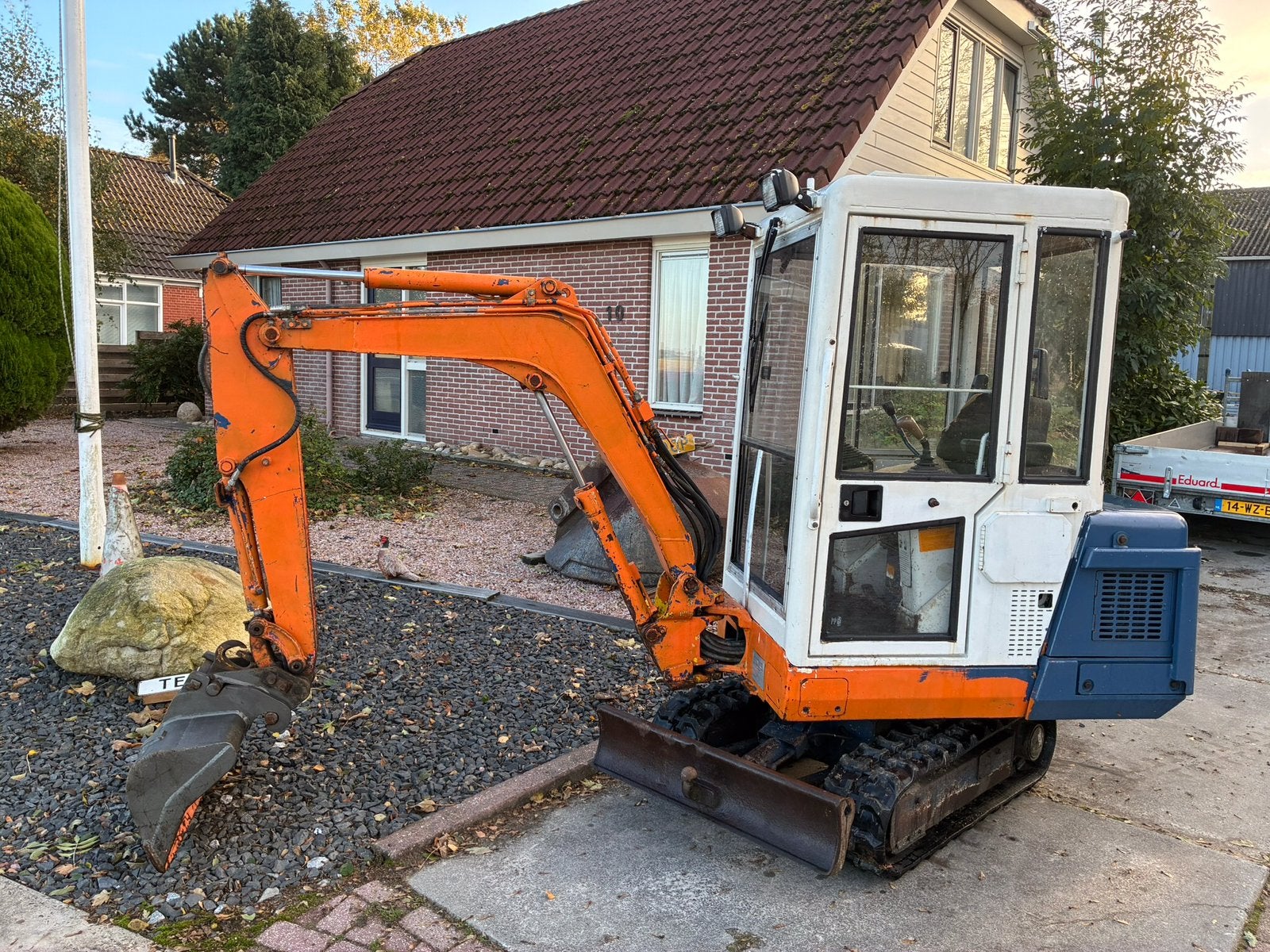 Kubota graafmachine 1.4 tn.- Arm Hoogwerker 14 mtr., Ophalen, Graafmachine