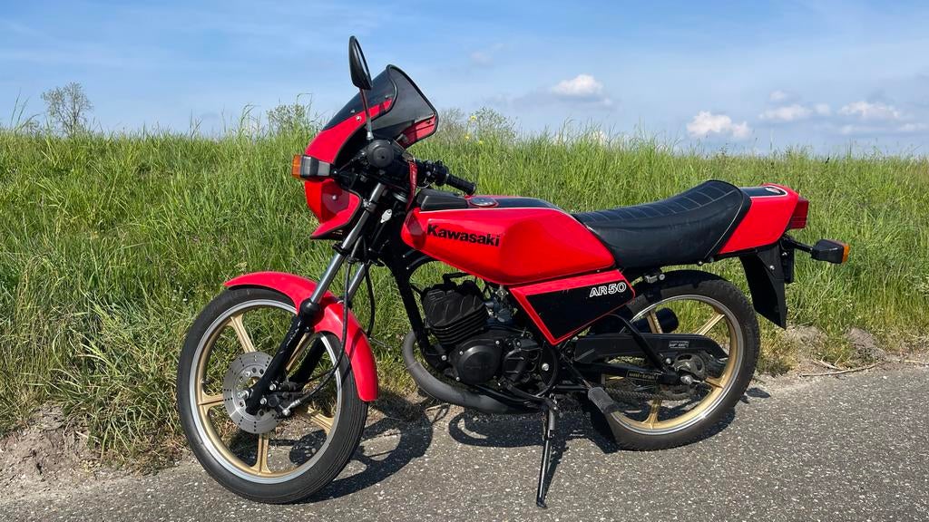 Kawasaki AR50 A1 uit 1983 - Klaar voor het seizoen!, 6 versnellingen, Maximaal 45 km/u, Ophalen, Overige merken