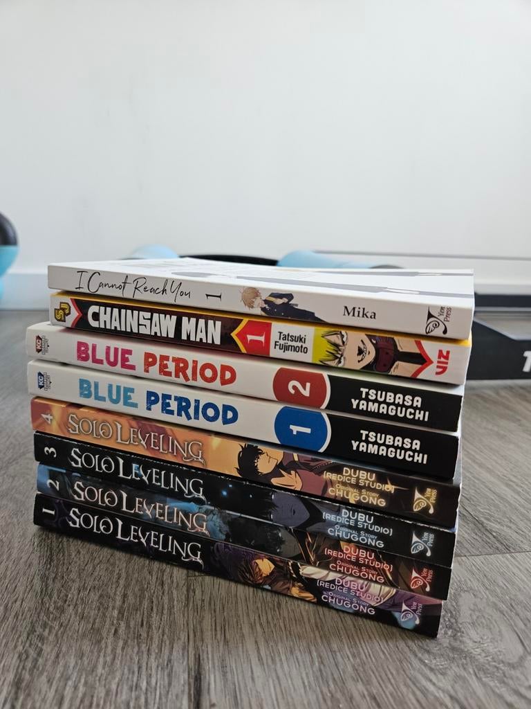 Manga collectie: Chainsaw Man, Blue Period, Solo Leveling, Boeken, Meerdere stripboeken, Ophalen of Verzenden, Zo goed als nieuw