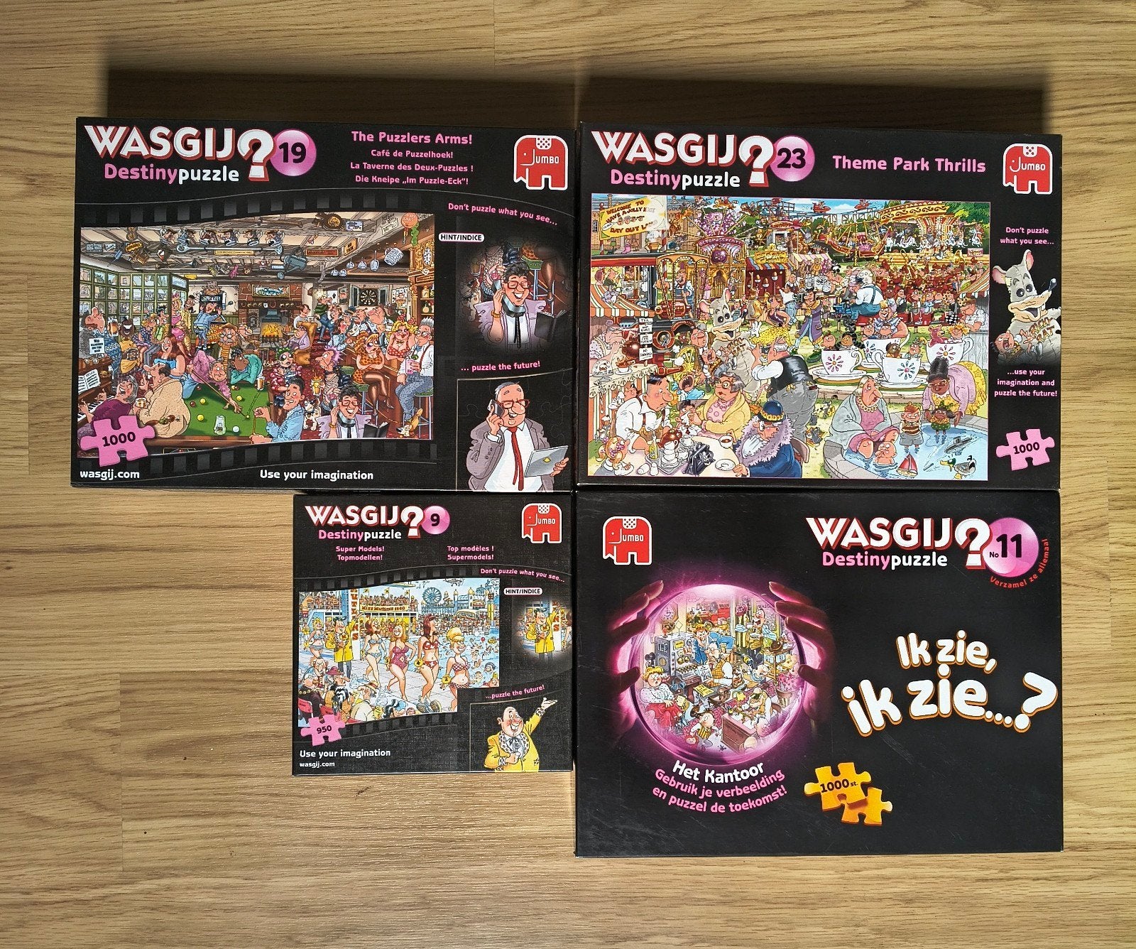 wasgij puzzels.in goede staat., Ophalen of Verzenden, 500 t/m 1500 stukjes, Zo goed als nieuw