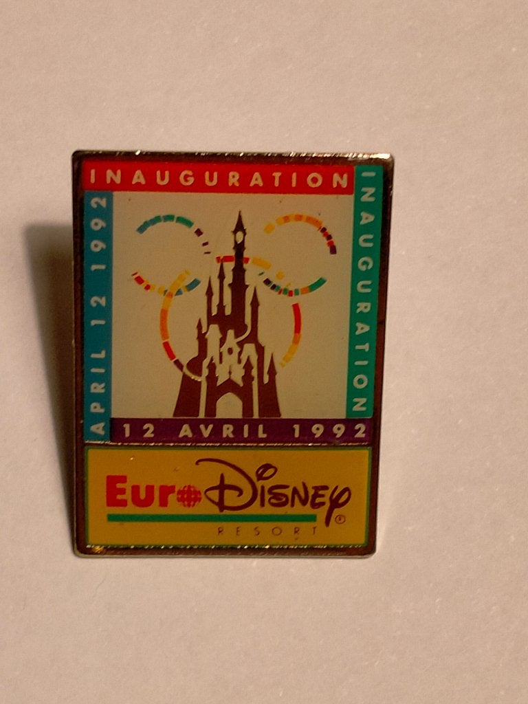 Euro Disney 12 april 1992 vintage opening pretpark pin, Verzenden, Gebruikt
