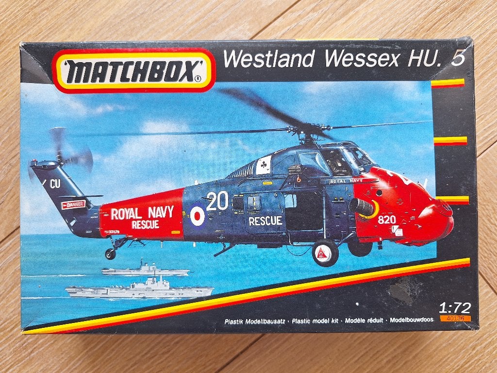 1:72 1/72 Matchbox Westland Wessex HU. 5, Overige merken, 1:72 tot 1:144, Helikopter, Ophalen of Verzenden