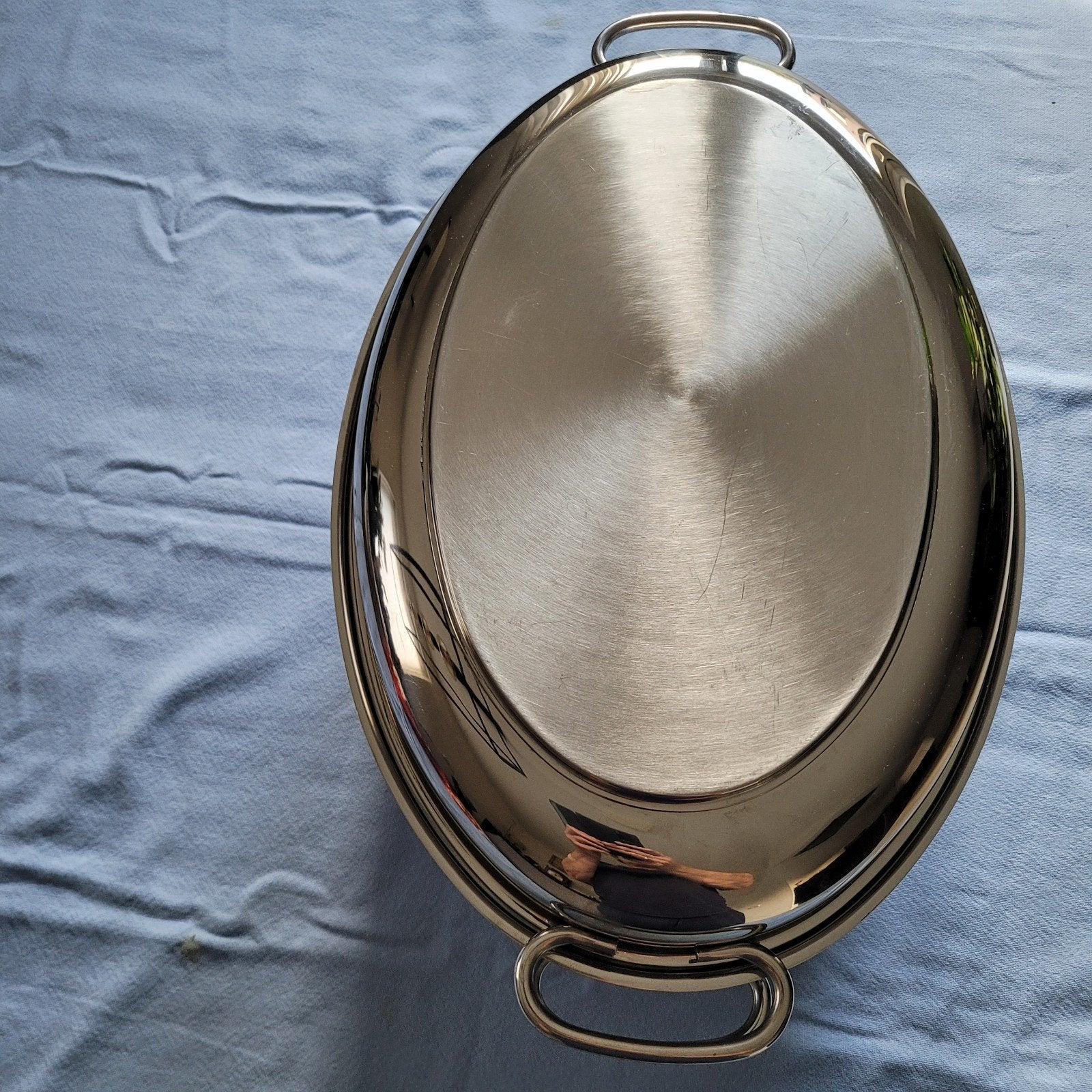 Berghoff RVS Ovale Braadpan, Gebruikt, Braadpan, Ophalen of Verzenden, Rvs