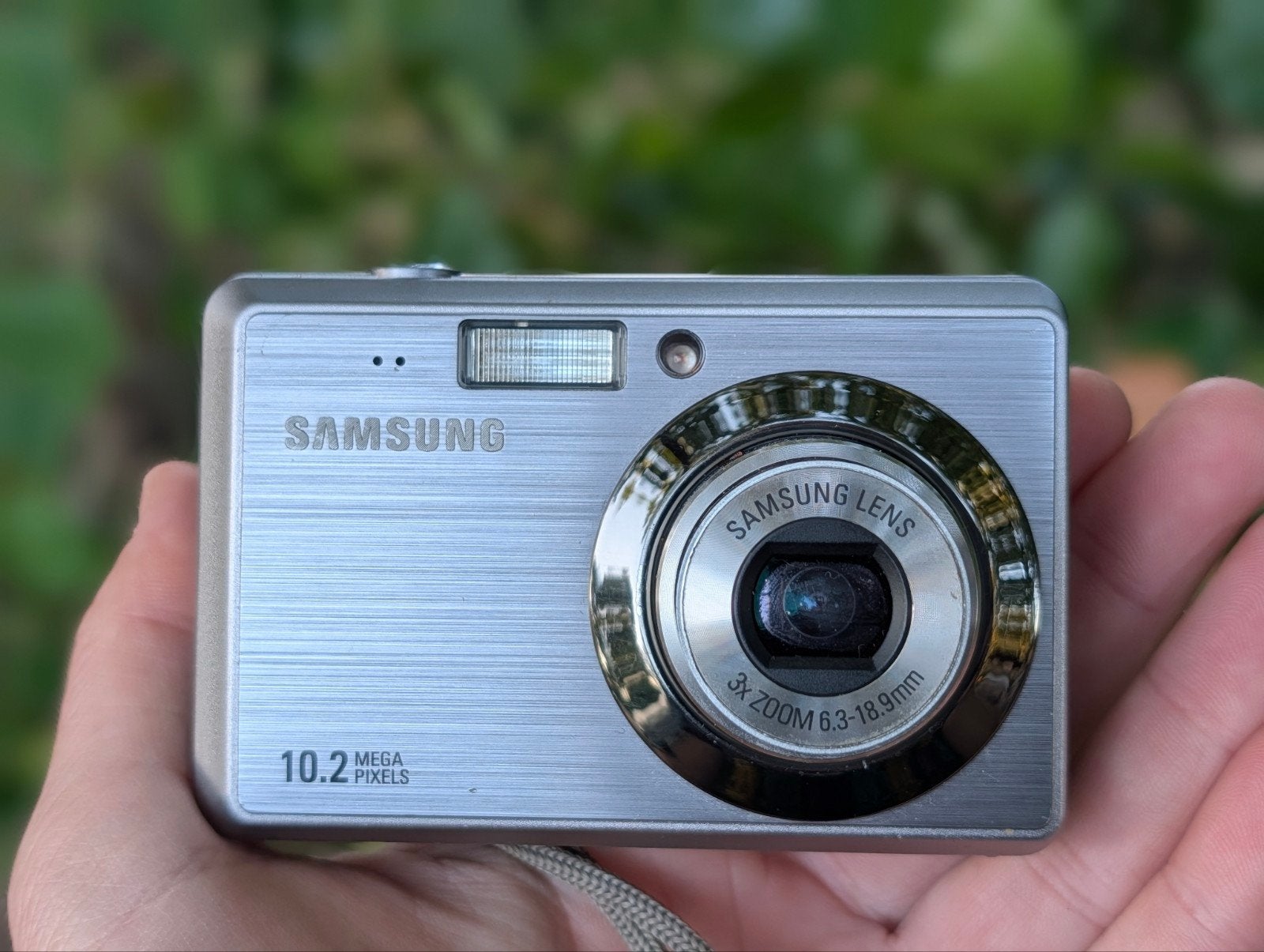 Samsung ES55 Compactcamera - 10.2 MP, 3x zoom, Audio, Tv en Foto, Fotocamera's Digitaal, Ingebouwde flitser, Gebruikt, Geheugenkaart