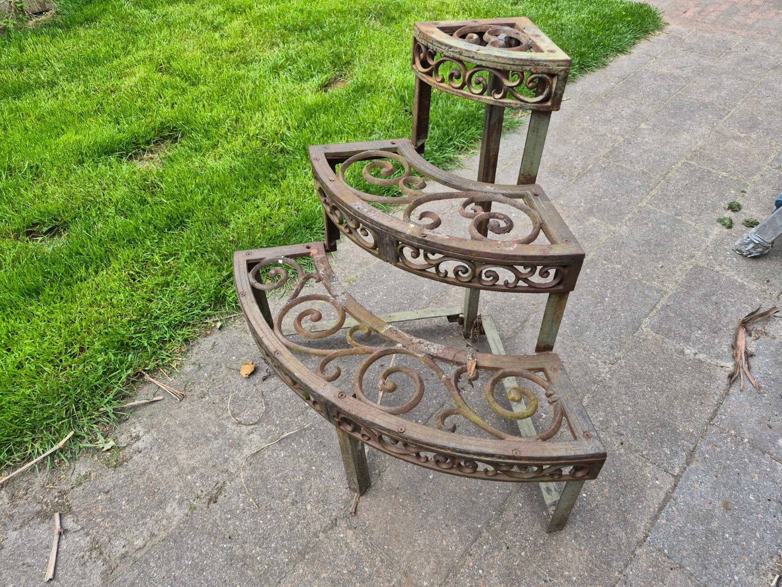 Brocante etagere, Tuin en Terras, Ophalen of Verzenden
