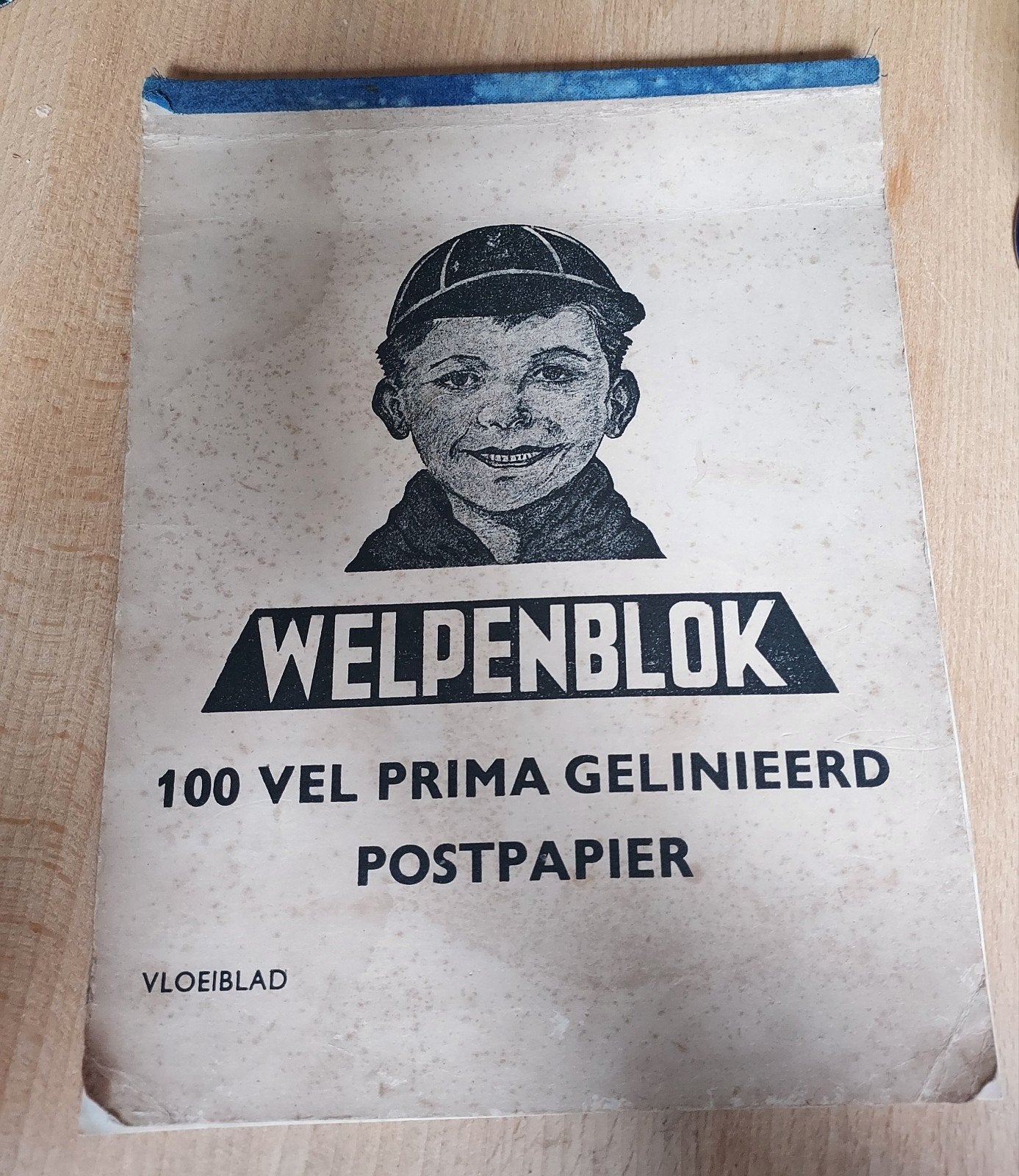 Vintage Welpenblok /Padvinderij Briefpapier  vloeiblad, Verzamelen, Ophalen of Verzenden, Gebruikt, Overige typen