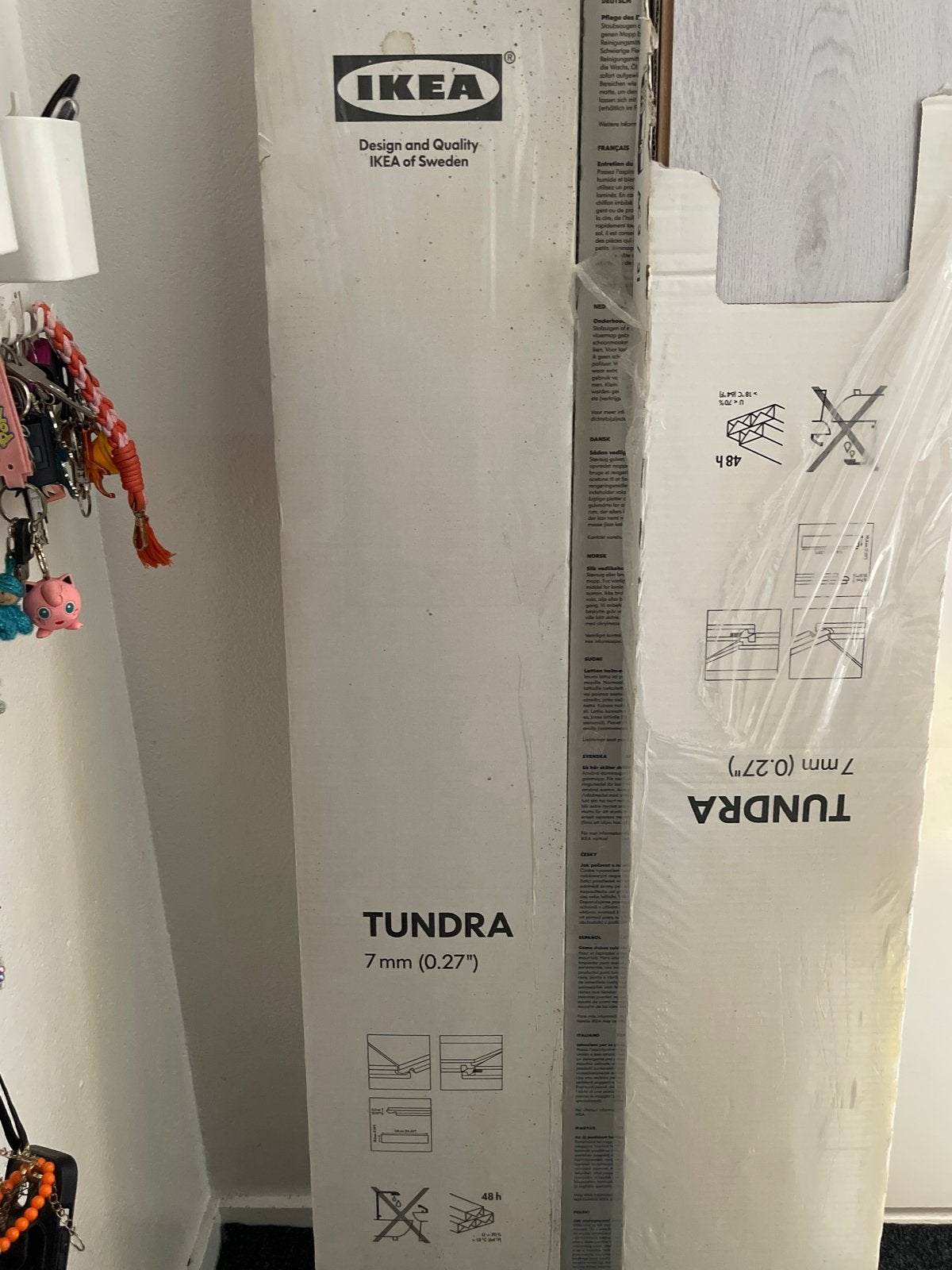 4x IKEA TundraLaminaat7mm - Nieuw in verpakking + ondervloer, Ophalen, Nieuw, Minder dan 5 m², 10 tot 30 cm