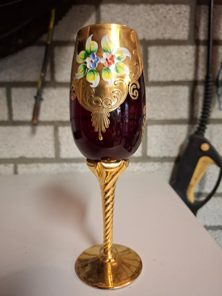 Murano champagne foute jaren 60 / 70, Ophalen of Verzenden