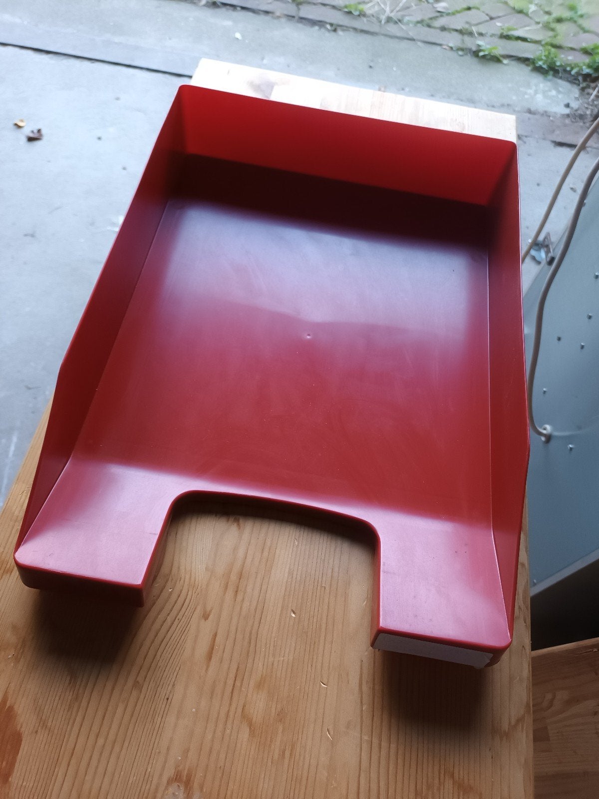 Brievenbak lectuurbakken letter tray rood plastic 8 st p.st, Gebruikt, Lectuurbak, Stapelbaar, Ophalen of Verzenden