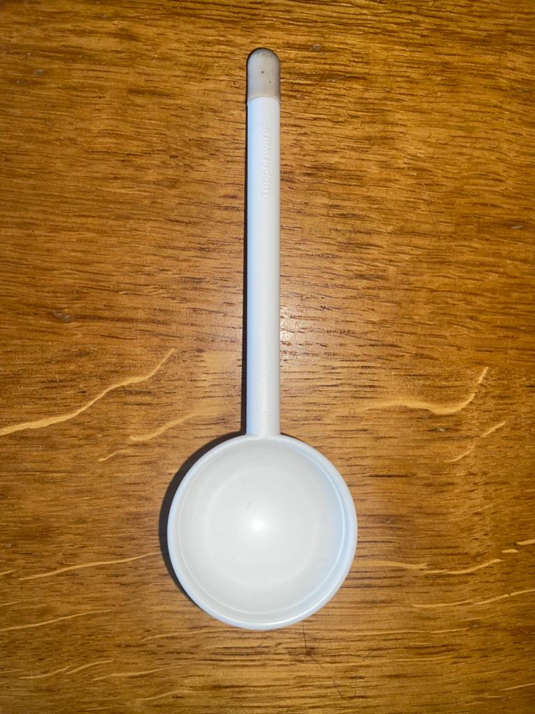Tupperware koffie maatlepel 25 ML, Ophalen of Verzenden, Nieuw, Wit, Overige typen