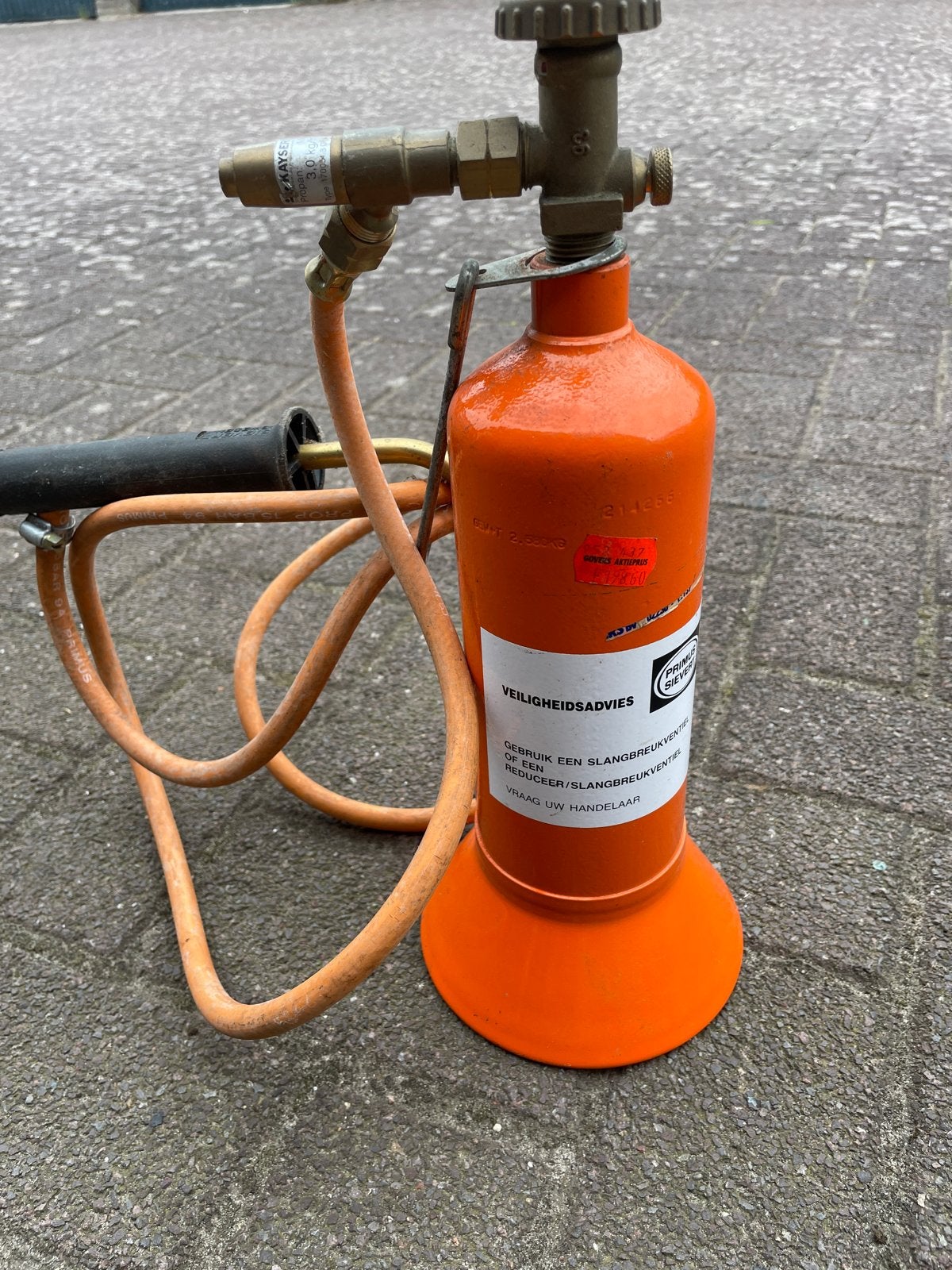 Siegvert brander met gasfles, Doe-het-zelf en Verbouw, Ophalen, Gebruikt, Minder dan 150 ampère, Overige typen