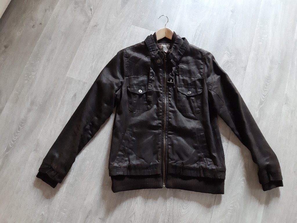 Nieuwe dames suèdine jas - donker bruin - maat 44, Ophalen of Verzenden, Nieuw, Maat 42/44 (L), Bruin