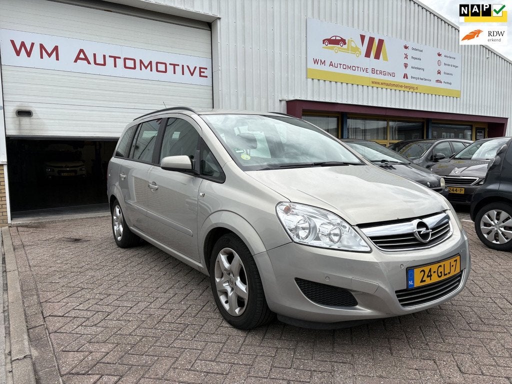 Opel Zafira 1.8 Business AIRCO, Auto's, Opel, Voorwielaandrijving, Stof, Gebruikt, Zwart